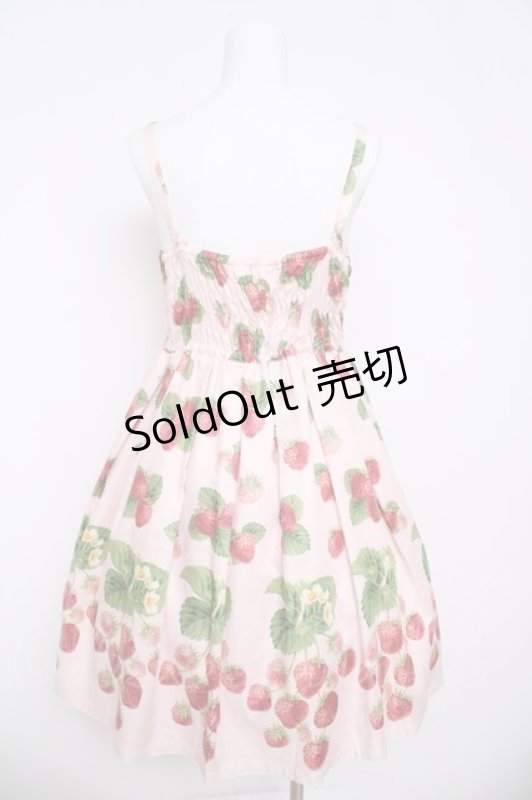画像2: Leur Getter / Sweet Strawberryキャミワンピース M ピンク Y-26-04-13-094-LU-OP-SZ-ZY (2)