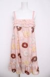 画像1: Leur Getter / Colorful Donuts Aラインキャミワンピース M ピンク Y-26-04-13-095-LU-OP-SZ-ZY (1)