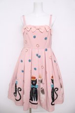 画像1: Leur Getter / ロイヤルキャットジャストウエスト切替ワンピース M ピンク Y-26-04-13-096-LU-OP-SZ-ZY (1)