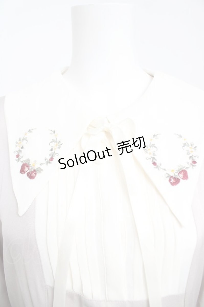 画像3: axes femme / ストロベリー刺繍ワンピース F クリーム Y-26-04-13-108-AX-OP-SZ-ZY (3)