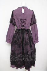 画像2: axes femme POETIQUE / ダークロマンスロングワンピース M パープル Y-26-04-13-110-AX-OP-SZ-ZI (2)
