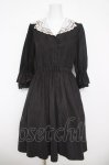 画像1: axes femme POETIQUE / ヴィンテージレース襟ワンピース M 黒 Y-26-04-13-117-AX-OP-SZ-ZY (1)