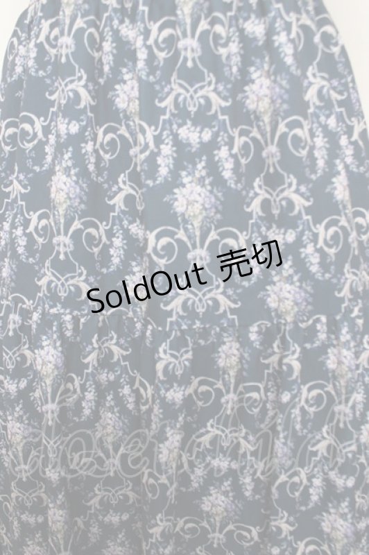 画像4: axes femme / 壁紙柄ブロッキングワンピース M 紺 Y-26-04-13-119-AX-OP-SZ-ZY (4)