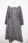 画像1: Fi.n.t / キーモチーフモノグラム柄ワンピース F チャコール/グレイ Y-26-04-13-123-CA-OP-SZ-ZY (1)