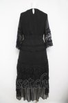 画像2: axes femme / チュールレースフリルワンピース M 黒 Y-26-04-13-126-AX-OP-SZ-ZY (2)