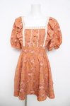 画像1: LIZ LISA / ブーケ柄ワンピース 0 オレンジ Y-26-04-13-128-LO-OP-SZ-ZY (1)