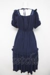 画像2: axes femme / ハシゴレース×袖バラ刺繍ワンピース F 紺 Y-26-04-13-132-AX-OP-SZ-ZY (2)