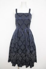画像1: axes femme POETIQUE / シフォンリボンキャミワンピース M 紺 Y-26-04-13-140-AX-OP-SZ-ZY (1)