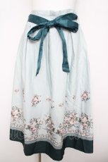 画像1: axes femme / ローズブーケ柄ミディスカート M グリーン Y-26-04-13-151-AX-SK-SZ-ZY (1)