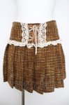 画像1: LIZ LISA / 編み上げツイードプリーツスカート 0 ブラウン Y-26-04-13-153-LO-SK-SZ-ZY (1)