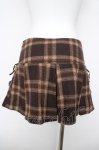 画像2: LIZ LISA / ぽんぽんつきチェック柄プリーツスカート 0 ブラウン Y-26-04-13-154-LO-SK-SZ-ZY (2)