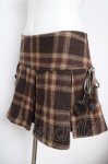 画像3: LIZ LISA / ぽんぽんつきチェック柄プリーツスカート 0 ブラウン Y-26-04-13-154-LO-SK-SZ-ZY (3)