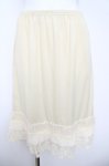 画像1: axes femme / レース&プリーツペチミドルスカート M 生成り Y-26-04-13-162-AX-TO-SZ-ZY (1)
