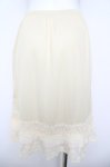 画像2: axes femme / レース&プリーツペチミドルスカート M 生成り Y-26-04-13-162-AX-TO-SZ-ZY (2)