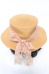 画像3: axes femme / レースリボンカンカン帽 57.5cm ベージュ Y-26-04-13-018-AX-AC-SZ-ZY (3)