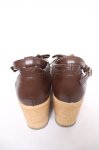画像3: axes femme kawaii / トリプルリボンシューズ L 茶 Y-26-04-13-021-AX-SH-SZ-ZY (3)