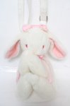 画像1: BABY, THE STARS SHINE BRIGHT / うさぎのみるくちゃんポシェット(2009)  ホワイト/ピンク Y-26-04-13-002-BA-BG-SZ-ZY (1)