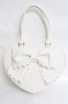 画像1: Alice Mashiro / ハートリボンバッグ  白 Y-26-04-15-039-LO-BG-SZ-ZY (1)