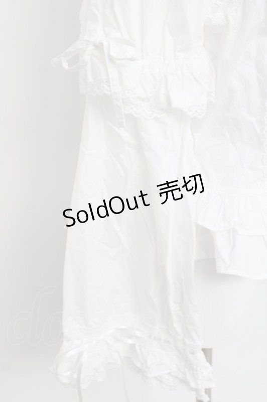 画像6: BABY, THE STARS SHINE BRIGHT / 姫袖後ろシャーリングブラウス  白 Y-26-04-15-042-BA-BL-SZ-ZY (6)