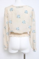 画像2: an another angelus / バラ刺繍シースルーブラウス  生成り Y-26-04-15-049-CA-BL-SZ-ZY (2)
