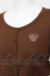 画像3: Emily Temple cute / ハートロゴ刺繍ラメニットカーディガン M ブラウン Y-26-04-15-054-ET-TO-SZ-ZY (3)