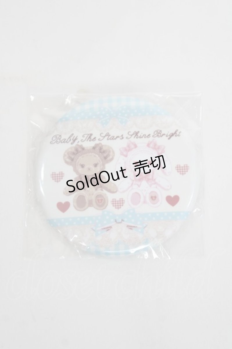 画像1: BABY, THE STARS SHINE BRIGHT / くみゃちゃんのSweet Heart Check柄缶バッジ   Y-26-04-15-007-BA-AC-SZ-ZY (1)