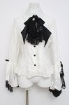 画像1: MARBLE / 別タイ付きクラシカルデコレーションブラウス  白 Y-26-04-15-059-GO-BL-SZ-ZY (1)