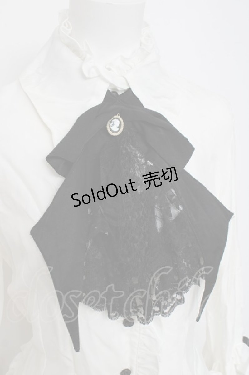 画像4: MARBLE / 別タイ付きクラシカルデコレーションブラウス  白 Y-26-04-15-059-GO-BL-SZ-ZY (4)