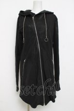 画像1: CIVARIZE / 変形コーティングロングパーカー 48 ブラック Y-26-04-15-060-GO-TO-SZ-ZY (1)