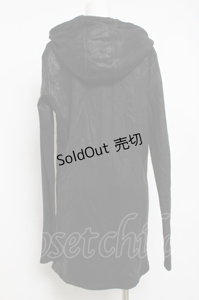 画像2: CIVARIZE / 変形コーティングロングパーカー 48 ブラック Y-26-04-15-060-GO-TO-SZ-ZY (2)