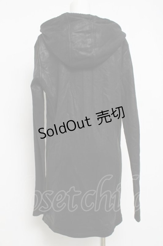 画像2: CIVARIZE / 変形コーティングロングパーカー 48 ブラック Y-26-04-15-060-GO-TO-SZ-ZY (2)