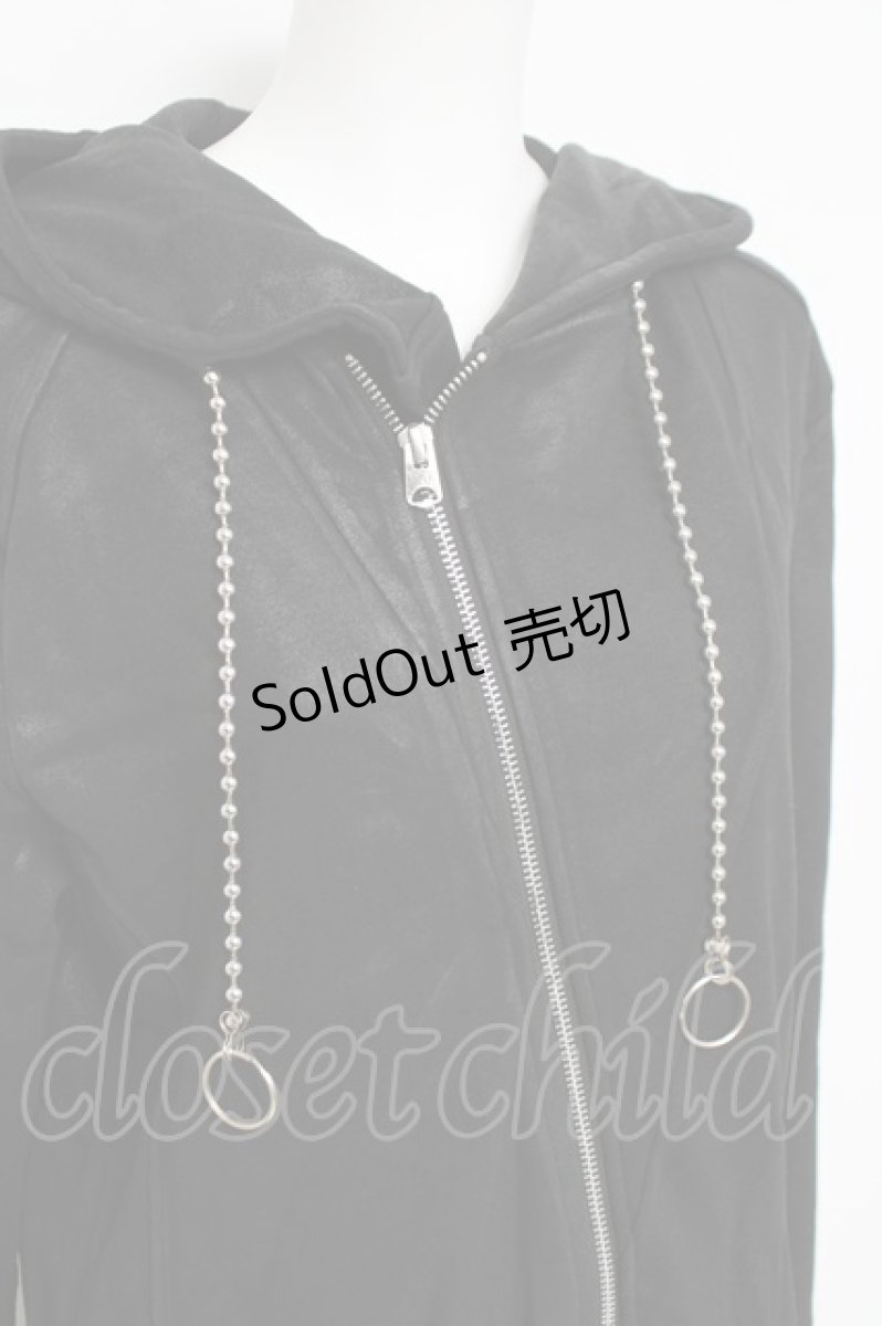 画像3: CIVARIZE / 変形コーティングロングパーカー 48 ブラック Y-26-04-15-060-GO-TO-SZ-ZY (3)
