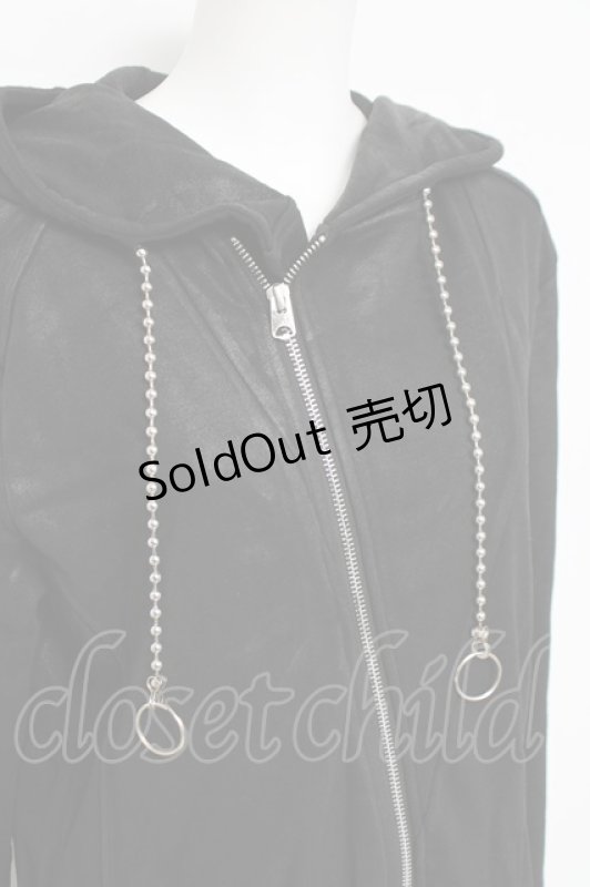 画像3: CIVARIZE / 変形コーティングロングパーカー 48 ブラック Y-26-04-15-060-GO-TO-SZ-ZY (3)