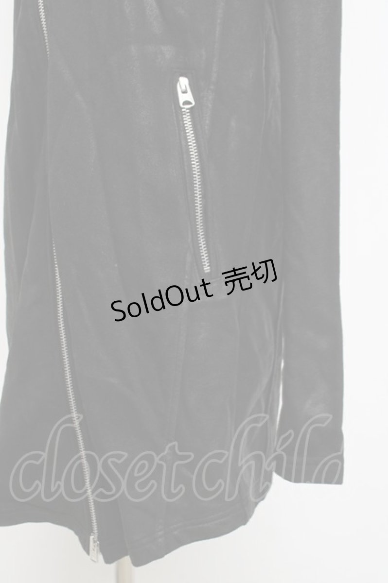画像4: CIVARIZE / 変形コーティングロングパーカー 48 ブラック Y-26-04-15-060-GO-TO-SZ-ZY (4)