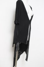 画像2: NAOTO SEVEN / レイヤード風変形カーディガン  黒 Y-26-04-15-061-HN-TO-SZ-ZY (2)