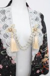 画像3: Doll Paradise / 手毬×金魚和風羽織  黒 Y-26-04-15-062-LO-TO-SZ-ZY (3)
