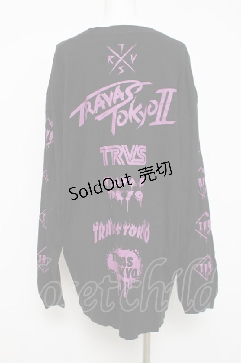 画像2: TRAVAS TOKYO / FURRY BEARビッグロンT F ブラック Y-26-04-15-064-PU-TO-SZ-ZY (2)