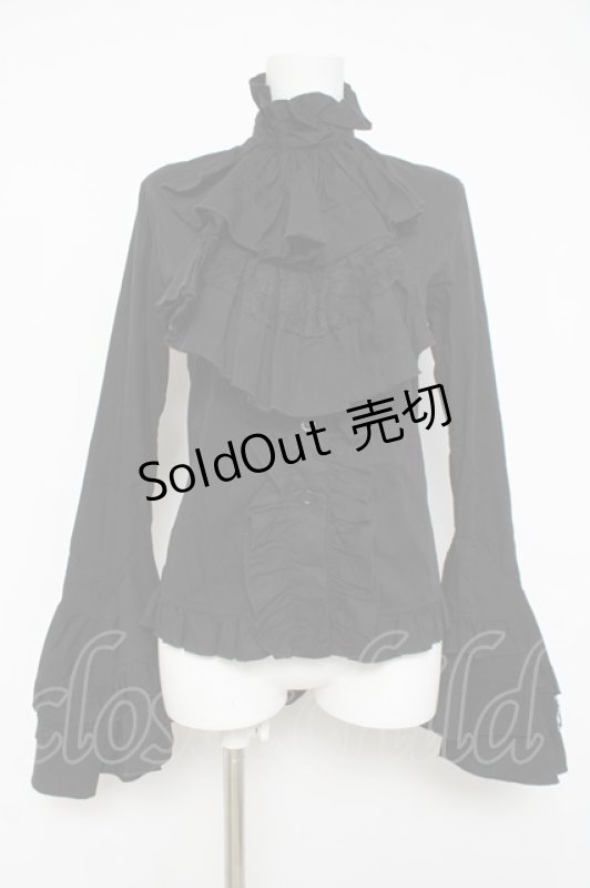 画像1: Drug Honey / 姫袖ブラウス  黒 Y-26-04-15-070-PU-TO-SZ-ZY (1)