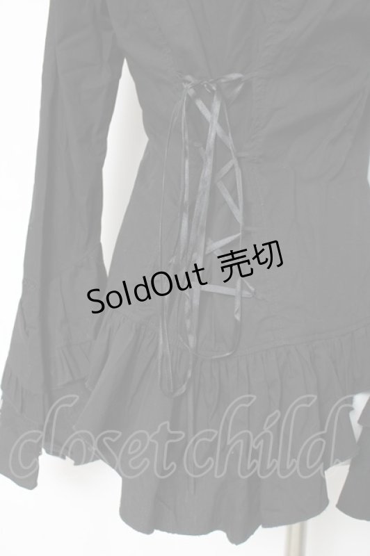 画像4: Drug Honey / 姫袖ブラウス  黒 Y-26-04-15-070-PU-TO-SZ-ZY (4)