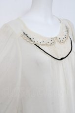 画像3: franche lippee black / 襟ドットBIGブラウス M オフシロ Y-26-04-15-071-LO-BL-SZ-ZY (3)