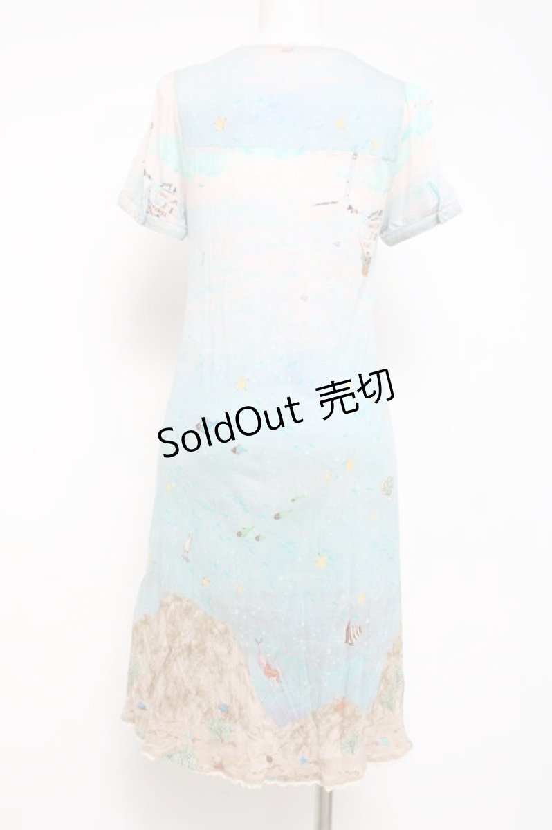 画像2: Franche Lippee / パイレーツカットワンピース M サックス Y-26-04-15-072-LO-OP-SZ-ZY (2)