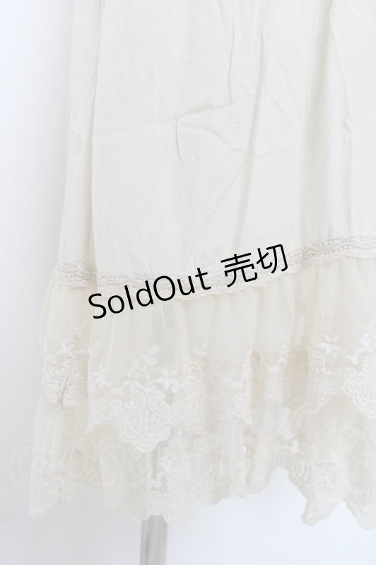 画像5: Cherir la femme / ビーズ使いポケットワンピース M 生成り Y-26-04-15-074-LO-OP-SZ-ZY (5)