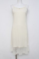 画像1: Franche Lippee / 裾刺繍インナーキャミワンピース M 生成り Y-26-04-15-075-LO-OP-SZ-ZY (1)