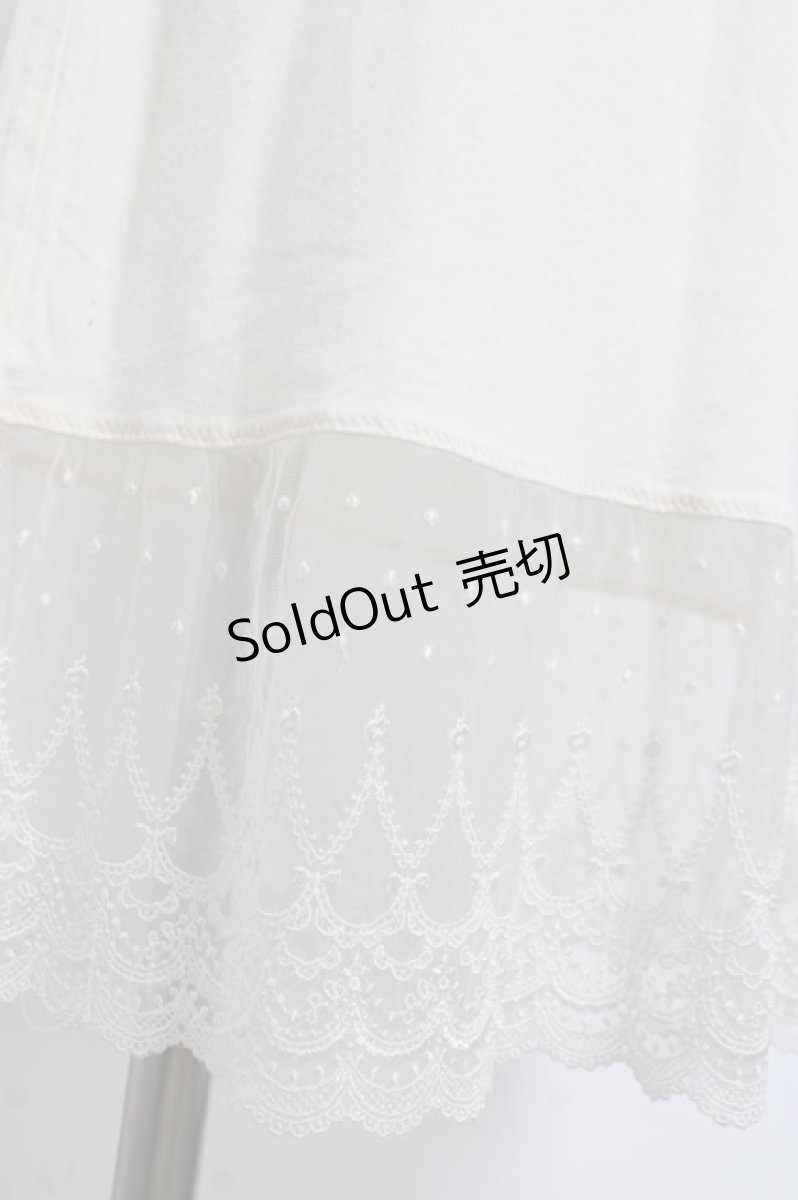 画像4: Franche Lippee / 裾刺繍インナーキャミワンピース M 生成り Y-26-04-15-075-LO-OP-SZ-ZY (4)