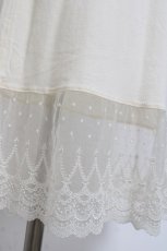画像4: Franche Lippee / 裾刺繍インナーキャミワンピース M 生成り Y-26-04-15-075-LO-OP-SZ-ZY (4)