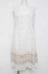 画像1: Franche Lippee / 音符刺繍ドット柄ワンピース M オフ Y-26-04-15-082-LO-OP-SZ-ZY (1)