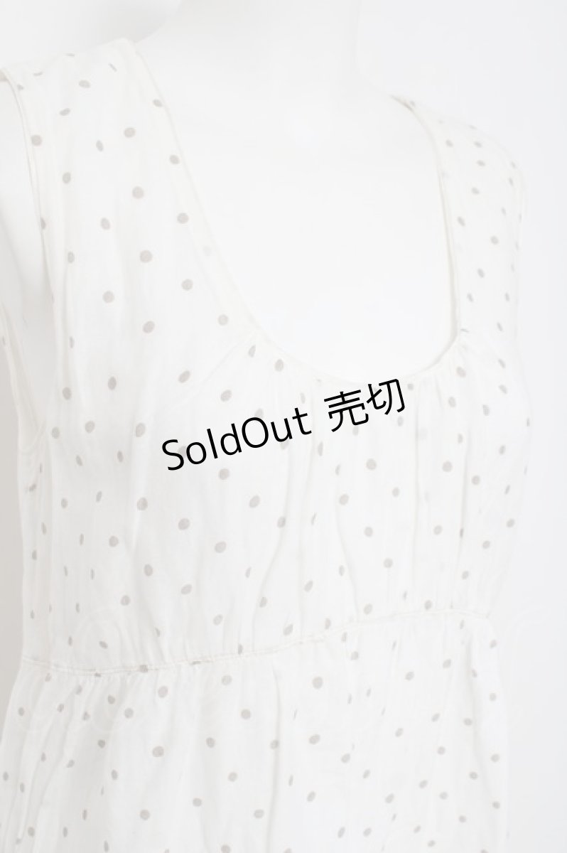 画像3: Franche Lippee / 音符刺繍ドット柄ワンピース M オフ Y-26-04-15-082-LO-OP-SZ-ZY (3)