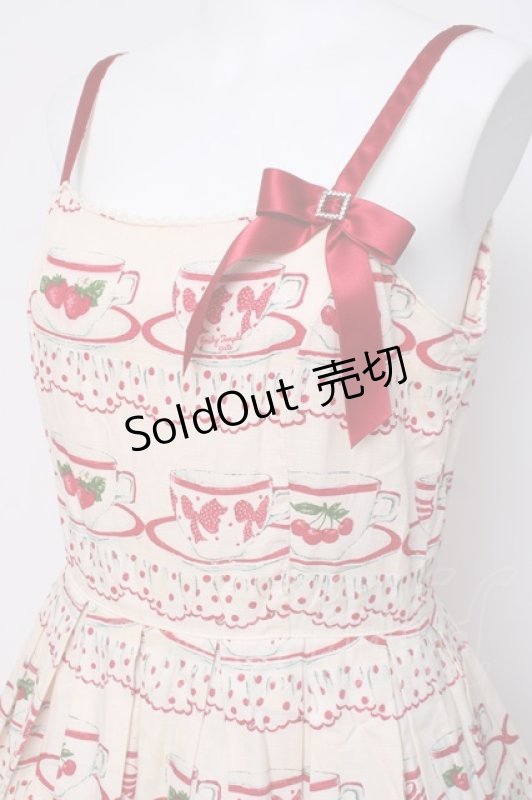 画像3: Emily Temple cute / カップ＆ソーサーノースリーブワンピース  オフシロ Y-26-04-15-092-ET-OP-SZ-ZY (3)