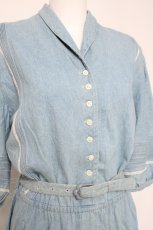 画像4: INGEBORG / デニムワンピース F ブルー Y-26-04-15-093-LO-OP-SZ-ZY (4)