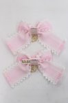 画像2: BABY, THE STARS SHINE BRIGHT / Hearty Ginghamリボンコーム  ピンク Y-26-04-15-014-BA-AC-SZ-ZY (2)